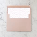 "A7 Envelope Liners Pink Waves Square Flap (set of 10)" - Envelope Liners in pink by Design by Laney