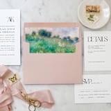 "A7 Envelope Liners Renoir's Meadow Scene Square Flap (set of 10)" - Envelope Liners in multicolor by Design by Laney