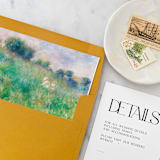 "A7 Envelope Liners Renoir's Meadow Scene Square Flap (set of 10)" - Envelope Liners in multicolor by Design by Laney