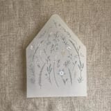 "Soft floral garden printed vellum envelope liner for A7 euro flap envelope | pack of 10" - Envelope Liners in multicolorassorted-colors by Ivory Invitations