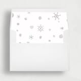 "Simple Snowflakes | Set of 25 Envelope Liners" - Envelope Liners in white by Nikki Turner