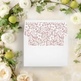 "Neutral Floral Liner | Set of 25 Square Envelope Liners" - Envelope Liners in multicolor by Nikki Turner