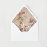 "Romantic Blush Pink Floral Liner | Set of 25 Euro Envelope Liners" - Envelope Liners in beige by Nikki Turner