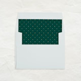 "A7 Envelope Liners Square Flap // Holiday Tuft (Set of 25)" - Envelope Liners in green by Clover and Lamb