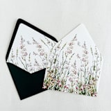 "Elegant Wildflower Floral Wedding Invitation Envelope liners, Set of 10" - Envelope Liners in pink by Eva Friesen