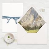 "A7 Fine Art Envelope Liners // Cathedral Falls (Set of 25)" - Envelope Liners in green by Clover and Lamb