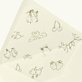 "Lovebirds & Sweethearts Wedding Envelope Liner | Set of 10" - Envelope Liners in multicolorassorted-colors by Paper Haven