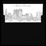 "Columbus Ohio Skyline Envelope Liner with custom text/saying | Set of 10 | For 5x7 Minted Square Flap Envelope" - Envelope Liners in white by Kimee Meyer