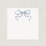 "A7 Blue Watercolor Bow Square Envelope Liners (Set of 10)" - Envelope Liners in blue by Caroline Russo
