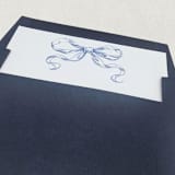 "A7 Blue Watercolor Bow Square Envelope Liners (Set of 10)" - Envelope Liners in blue by Caroline Russo