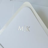 "Custom gold foil initials envelope liners (white) | Set of 50" - Envelope Liners in white by Maria Ferrer G.