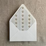 "Emberlin vintage gray floral print envelope liner for A7 euro flap envelope | pack of 10" - Envelope Liners in gray by Ivory Invitations