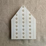 "Emberlin vintage gray floral print envelope liner for A7 euro flap envelope | pack of 10" - Envelope Liners in gray by Ivory Invitations