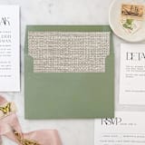 "A7 Envelope Liners Linen Texture Taupe Square Flap (set of 10)" - Envelope Liners in beige by Design by Laney