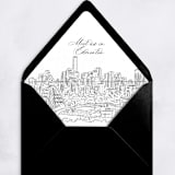 "Edmonton, Alberta, Canada Skyline Envelope Liner with custom text/saying | Set of 10 | For 5x7 Minted Square Flap Envelope" - Envelope Liners in white by Kimee Meyer