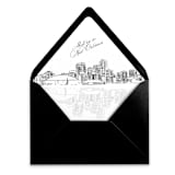 "New Orleans Skyline Envelope Liner with custom text/saying | Set of 10 | For 5x7 Minted Square Flap Envelope" - Envelope Liners in white by Kimee Meyer