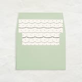"A7 Envelope Liners Square Flap // Holiday Garlands (Set of 25)" - Envelope Liners in brown by Clover and Lamb