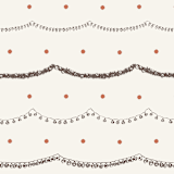 "A7 Envelope Liners Square Flap // Holiday Garlands (Set of 25)" - Envelope Liners in brown by Clover and Lamb