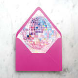"A7 Envelope Liners Watercolor Disco Ball (set of 10)" - Envelope Liners in multicolor by Design by Laney