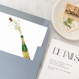 "A7 Envelope Liners Champagne Pop Square Flap (set of 10)" - Envelope Liners in pink by Design by Laney