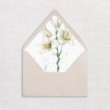 "White Lily Floral Envelope Liners, Pack of 25" - Envelope Liners in white by Studio Lavender