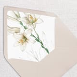 "White Lily Floral Envelope Liners, Pack of 25" - Envelope Liners in white by Studio Lavender
