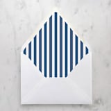 "A7 Envelope Liners Navy Blue Thin Stripes (set of 10)" - Envelope Liners in blue by Design by Laney