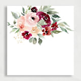 "Burgundy Blush Floral Liner | Set of 25 Envelope Liners" - Envelope Liners in pink by Nikki Turner