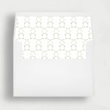 "Green Watercolor Trellis | 25 Square Envelope Liners" - Envelope Liners in green by Nikki Turner