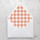 "A7 Envelope Liners Holiday Gingham Red (set of 10)" - Envelope Liners in red by Design by Laney