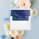 "Celestial Blue Liner | Set of 25 Envelope Liners" - Envelope Liners in blue by Nikki Turner