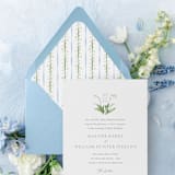 "Lily Envelope Liners | Lily of the Valley Watercolor Pattern (10 Pack)" - Envelope Liners in multicolorassorted-colors by Sterling Stripes