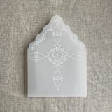 "grace floral white vellum liner for A7 euro flap envelope | pack of 10" - Envelope Liners in white by Ivory Invitations