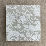"Stone botanical garden envelope liner for A7 square flap envelope | pack of 10" - Envelope Liners in gray by Ivory Invitations