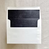 "A7 Envelope Liners Fresco Texture in Ebony Black for Straight Flap Envelopes | Pack of 10" - Envelope Liners in black by Renée Stramel