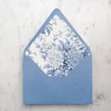 "A7 Envelope Liners Blue Floral Toile (set of 10)" - Envelope Liners in blue by Design by Laney