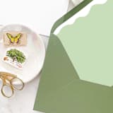 "A7 Envelope Liners Green Squiggle (set of 10)" - Envelope Liners in green by Design by Laney