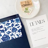 "A7 Envelope Liners Blue China Pattern Square Flap (set of 10)" - Envelope Liners in pink by Design by Laney