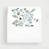 "Dusty Blue Floral Liner | Set of 25 Envelope Liners" - Envelope Liners in blue by Nikki Turner