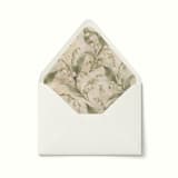 "Lily of the Valley Botanical Envelope Liner | Set of 10" - Envelope Liners in multicolor by Paper Haven