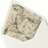 "Lily of the Valley Botanical Envelope Liner | Set of 10" - Envelope Liners in multicolor by Paper Haven