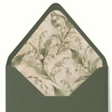 "Lily of the Valley Botanical Envelope Liner | Set of 10" - Envelope Liners in multicolor by Paper Haven