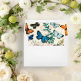 "Colorful Butterfly Liner | Set of 25 Square Envelope Liners" - Envelope Liners in multicolorassorted-colors by Nikki Turner
