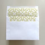 "A7 Straight Flap Envelope Liners | Isabella in Citron | Pack of 10" - Envelope Liners in green by Renée Stramel