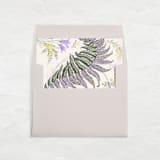 "A7 Liners Square Flap // Feather Ferns (Set of 25)" - Envelope Liners in purple by Clover and Lamb