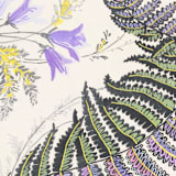 "A7 Liners Square Flap // Feather Ferns (Set of 25)" - Envelope Liners in purple by Clover and Lamb
