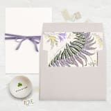 "A7 Liners Square Flap // Feather Ferns (Set of 25)" - Envelope Liners in purple by Clover and Lamb