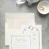 "Neutral Watercolor Square Envelope Liner | Set of 10 | For 5x7” invitations " - Envelope Liners in natural by Cotton and Bow