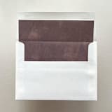 "A7 Envelope Liners Fresco Texture in Chocolate for Straight Flap Envelopes | Pack of 10" - Envelope Liners in brown by Renée Stramel