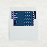 "A7 Envelope Liners Square Flap // Blue Knit Sweater (Set of 25)" - Envelope Liners in blue by Clover and Lamb